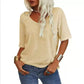 🎀Hot Sale -50% Off👚Women's Solid Color V-Neck T-shirt