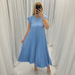 🌸Seasonal Sale-49%OFF💟Sleeveless pleated simple solid color dress