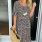 🎁 Hot Sale🎁65%OFF💥Round Neck Polka Dot Print Midi Dress