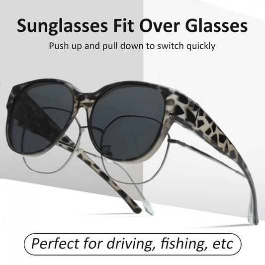 🎉LIMITED SALE：ONLY ￡3.99!!😎UV400 Protection Fit Over Glasses Sunglasses