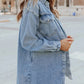 2024 Women's Casual Denim Button Down Distressed Jacket (BUY 2 10% OFF)