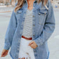 2024 Women's Casual Denim Button Down Distressed Jacket (BUY 2 10% OFF)