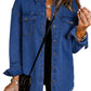 2024 Women's Casual Denim Button Down Distressed Jacket (BUY 2 10% OFF)