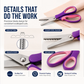 🔥HOT SALE 50% OFF🎁✂️ Pinking Shears Scissors – Stainless Steel, Ergonomic Cushioned Handles – Perfect for Sewing, Quilting & Scrapbooking! 🧵💨