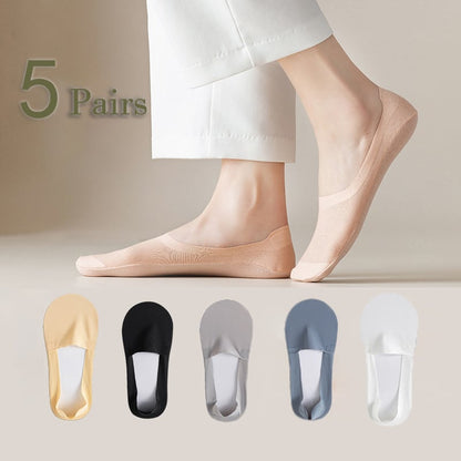 🔥Invisible Non-slip Ice Silk Socks