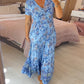 (💃Hot Sale - 48% OFF🔥 Free Shipping) Floral print v-neck dress