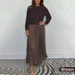 🍂Autumn Promotion 49% OFF🔥Women's solid color Long Sleeve Jumper & Pleated Bottom Dress