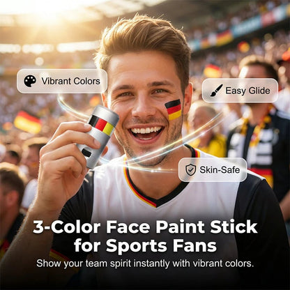 🔥Last Day Sale Only ￡5.99! 🎉National Flag Face Paint Stick for Sports Fans! ⚽