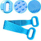 🔥Limited Time 60% OFF🚿🧼Silicone Back Scrubber for Bath, Double-Sided Body Exfoliating Bath Brush with Soft Silicone Bristles