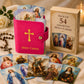 ✨Limited Time 50% OFF--50K+ SOLD🏆✝🙏Catholic Faux Leather Holy Card Holder – Pocket Prayer Card Organizer with Snap Closure