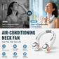 ⏰Last Day Special Price ￡12.99!!🍃Neck Air Conditioner Fan – Ultra‑quiet, 360° rotating, 3 speeds. Hands‑free cooling, long battery. Summer essential! 😎🌬️