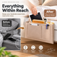 🥳2026 HOT SALE🥳💞50K+ SOLD! 🛏️50% OFF NOW! Bedside Hanging Storage Bag‑Multi‑Pocket Bed Caddy Organizer, Felt Hanging Pouch for Dorm Bunk Bed Hold Tablet Book Phone Stationery-B
