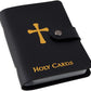 ✨Limited Time 50% OFF--50K+ SOLD🏆✝🙏Catholic Faux Leather Holy Card Holder – Pocket Prayer Card Organizer with Snap Closure