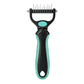 ⏰LAST DAY SALE: Only £3.99🔥🐾Double-Sided Pet Grooming Brush – Hurtless Shedding & Dematting Undercoat Rake for Dogs and Cats