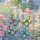🦋4Pcs Butterfly Metal Wall Decor, Outdoor Hanging Wall Art Sculptures Decoration