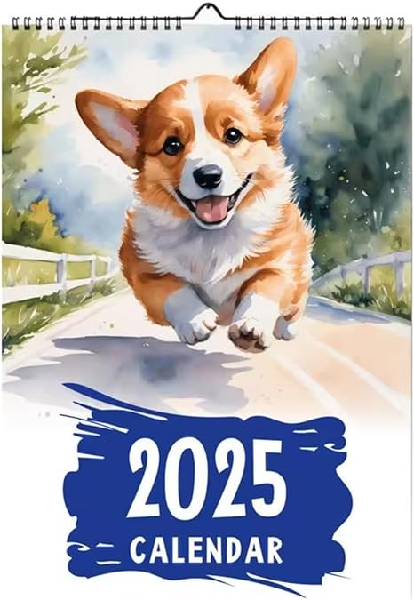 Corgi 2025 Wall Calendar