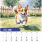 Corgi 2025 Wall Calendar