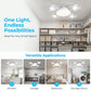 🏆LAST DAY SALE 50% OFF!! 🌬️💡Foldable LED Ceiling Fan Light with Remote Control, E27 Socket Compatible, Adjustable Lighting & Functions🏡✨