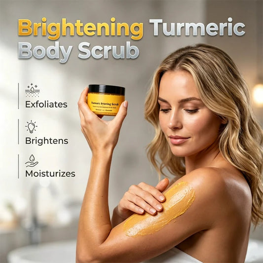 🔥BUY 2 GET 1 FREE🔥⏳✨Turmeric Exfoliating & Brightening Body Scrub🛀