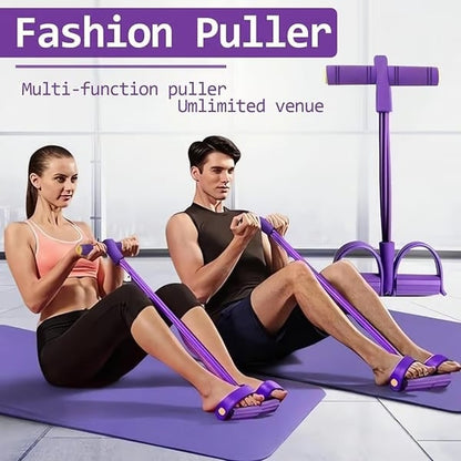 🏆Last Day Special Price £7.99!!⚡8-Tube Pedal Resistance Device 💪 Portable Home Workout Fitness Equipment