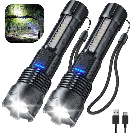 💥LAST DAY SALE 49% OFF💥Outdoor lighting white laser flashlight with cob warning side work light