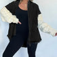 2024 New Cozy Sweater Sleeve Denim Shacket (Buy 2 Free Shipping)