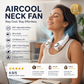 ⏰Last Day Special Price ￡12.99!!🍃Neck Air Conditioner Fan – Ultra‑quiet, 360° rotating, 3 speeds. Hands‑free cooling, long battery. Summer essential! 😎🌬️