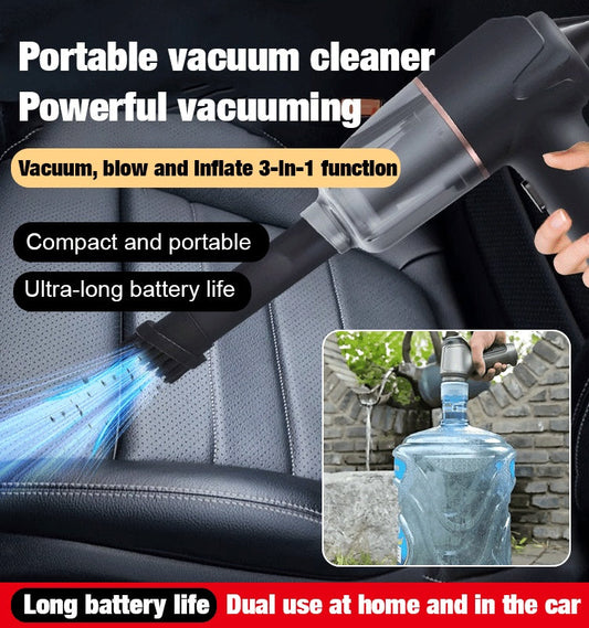 ⚡⚡Blow, Vacuum and Inflate all-in-one Cordless Vacuum Cleaner for Home and Car