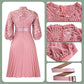 Women's Lace Hollow Pleat Dress