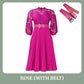 Women's Lace Hollow Pleat Dress