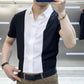 🔥Men's Summer Business Casual Patchwork Shirt