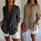 🔥Clearance Sale🌷Classic Pleated Textured Single-Breasted Lapel Shirt for Women