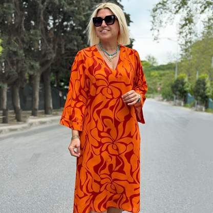 ❤️‍🔥Elegant Printed Dress for Plus-Size Women