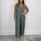 🏆V-Neck Sleeveless Wide Leg Long Pants Jumpsuit