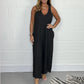 🏆V-Neck Sleeveless Wide Leg Long Pants Jumpsuit
