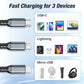 ⚡Transparent Luminous 3-in-1 Super Fast Charging Cable