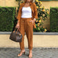 💃 Hot Sale 60% OFF💌Women's Cotton Linen Long Sleeve Blouse And Pants Set