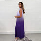 🔥Last Day Special Offer💃Gradient Pleated Halter Neck Dress