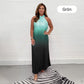 🔥Last Day Special Offer💃Gradient Pleated Halter Neck Dress