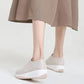 Women Shoes Comfy Elastic Mesh Round Toe Slip On