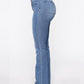 🔥Hot Sale🔥Button Fly Booty Shaping High Waist Flare Jeans
