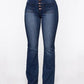 🔥Hot Sale🔥Button Fly Booty Shaping High Waist Flare Jeans