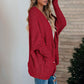 Open Front Long Sleeve Knitted Cardigans Sweater