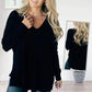 🏆Women's Casual Soft Seam-front V-neck Sweater