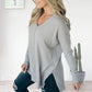 🏆Women's Casual Soft Seam-front V-neck Sweater