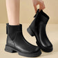 Women's Fashion Versatile Sock-style Low-heel Boots