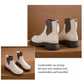 Women's Fashion Versatile Sock-style Low-heel Boots