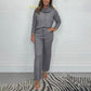 ❤️‍🔥Black Friday Sale🔥Two-Piece Casual Set - Turtleneck Sweater and Pants