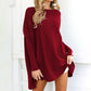 ❤️‍🔥50% OFF🏆Women's Solid Color Long Sleeve Round Neck Blouse