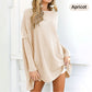 ❤️‍🔥50% OFF🏆Women's Solid Color Long Sleeve Round Neck Blouse
